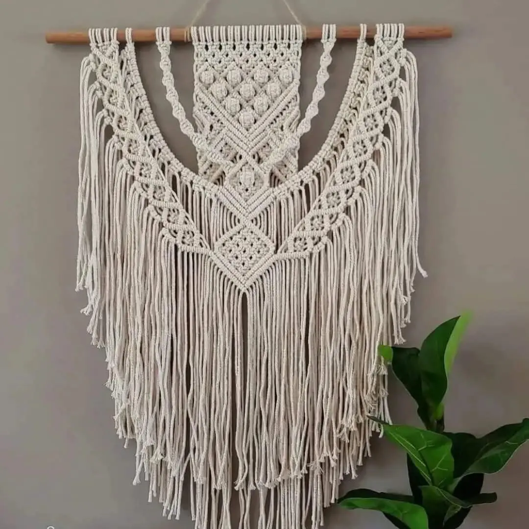 Rose Macrame Wall Hanging