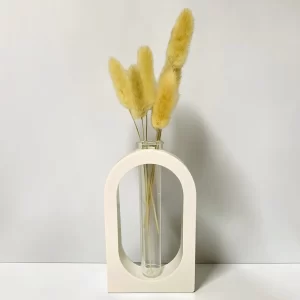 Plain Arched Vase with Glass Tube