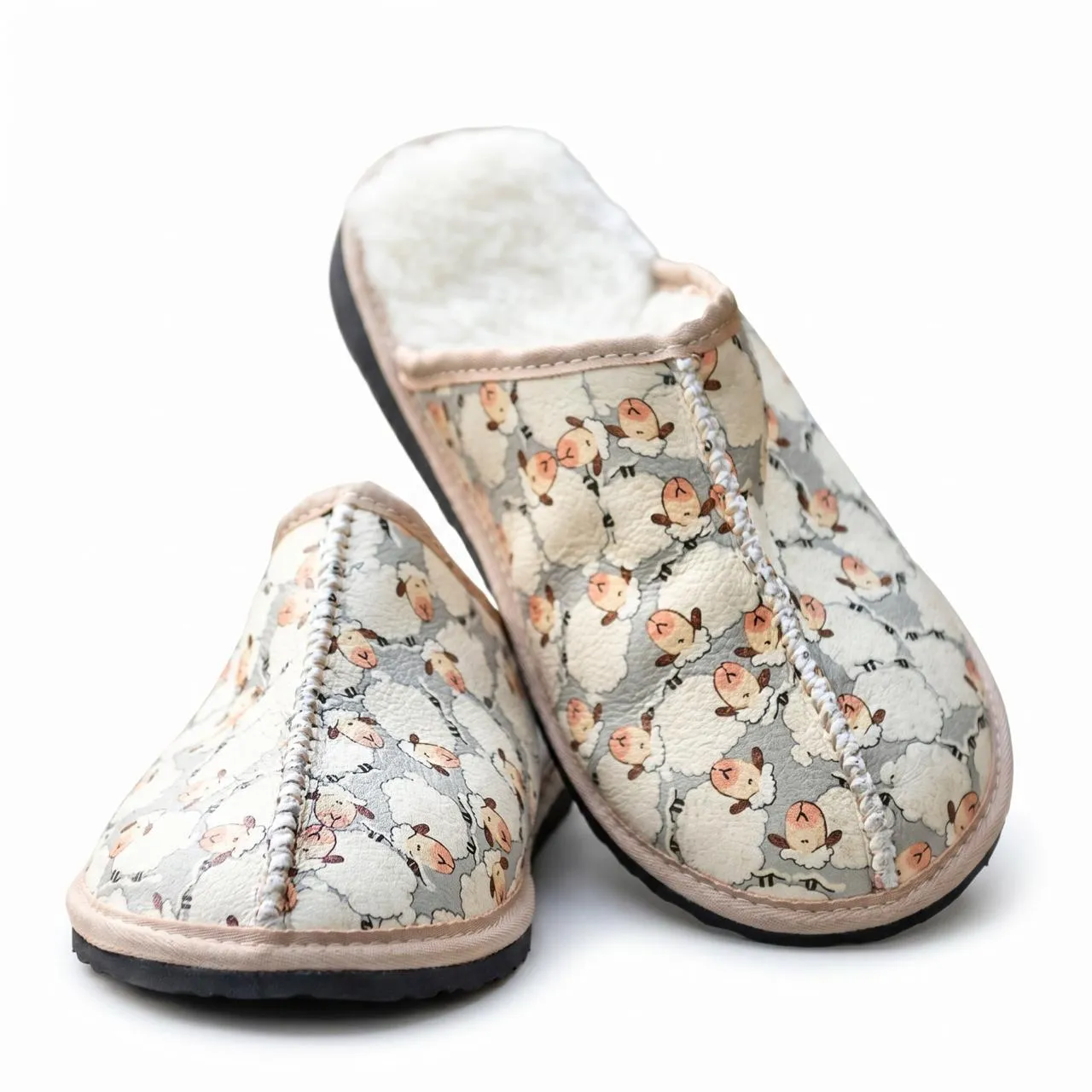 Genuine Leather Mule Slippers - Image 2